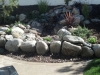 A pondless waterfall, natural river rock.